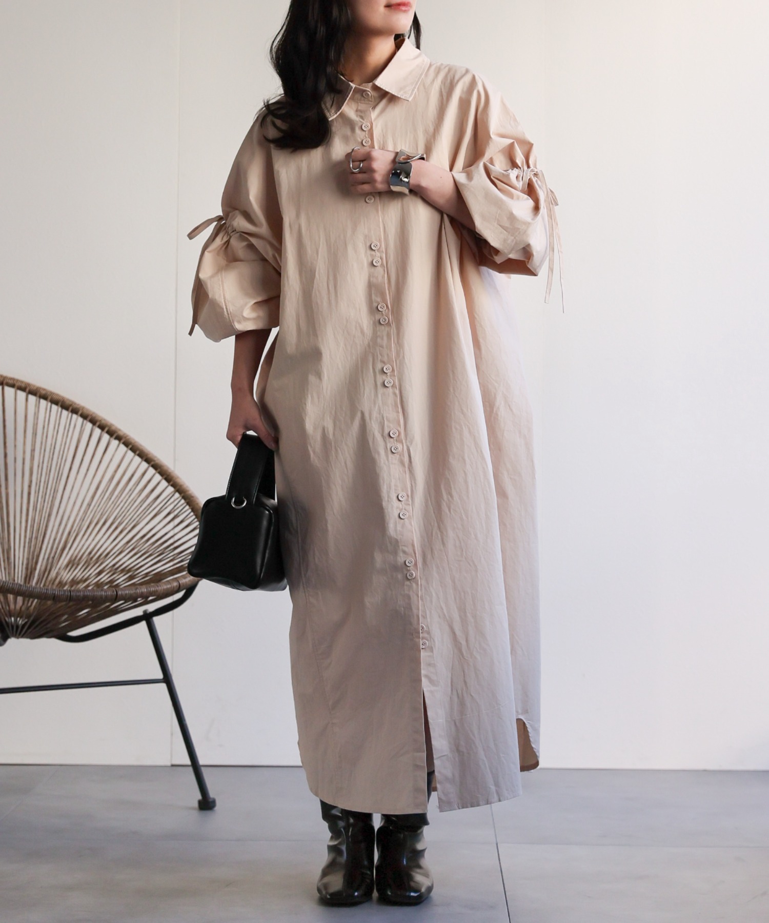model：156cm 着用サイズ：FREE