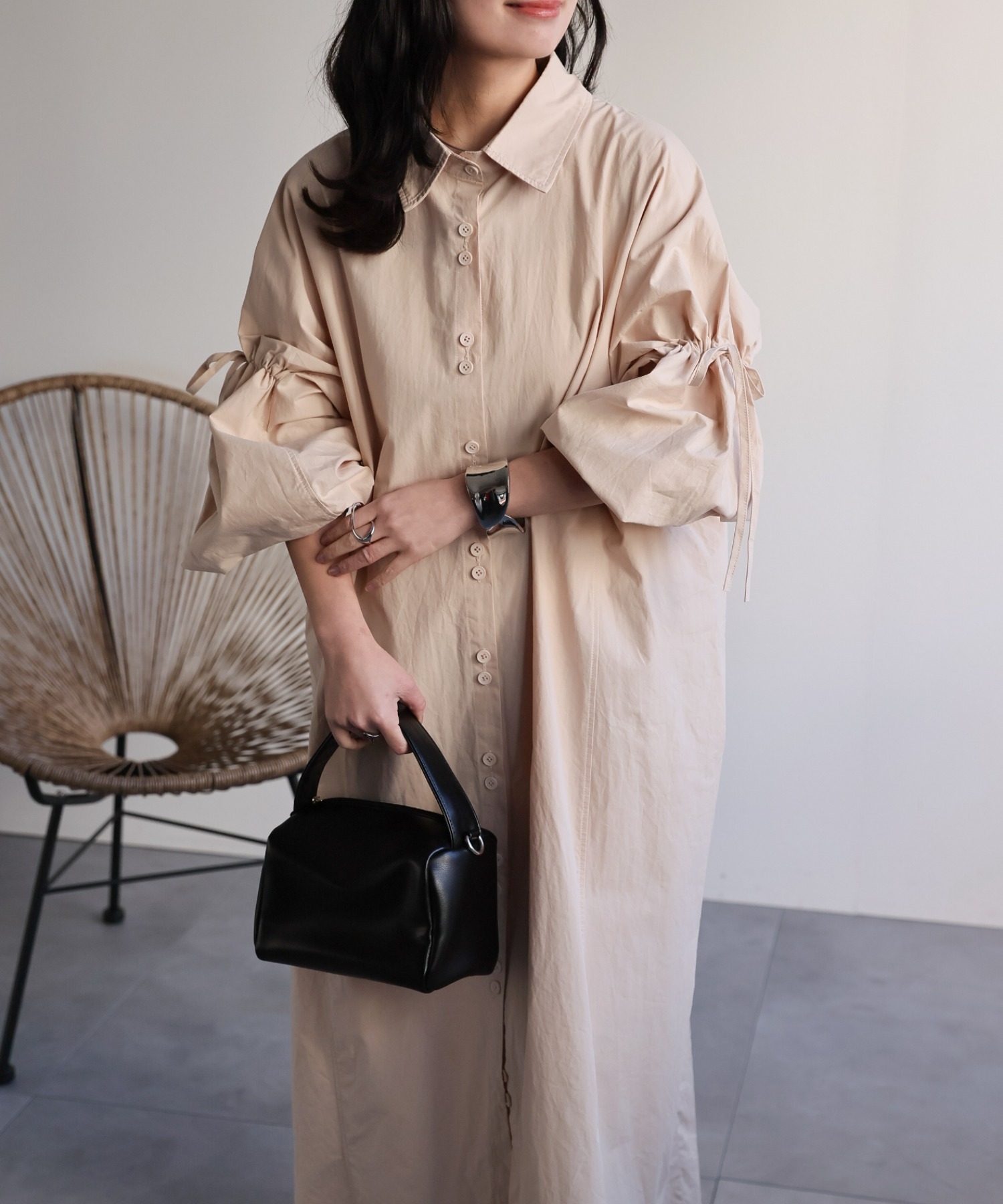model：156cm 着用サイズ：FREE