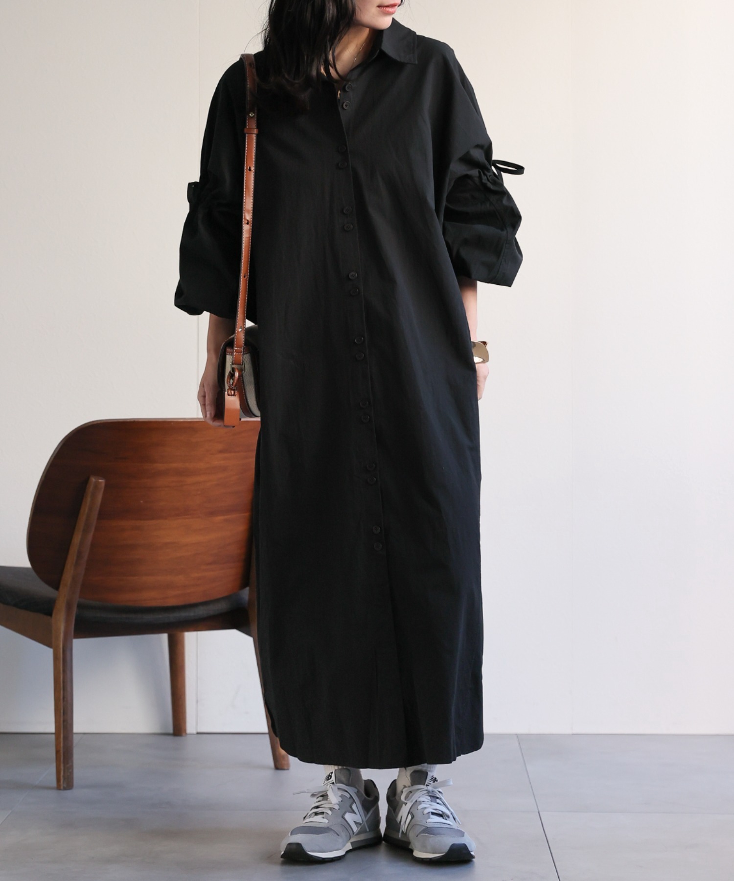 model：156cm 着用サイズ：FREE