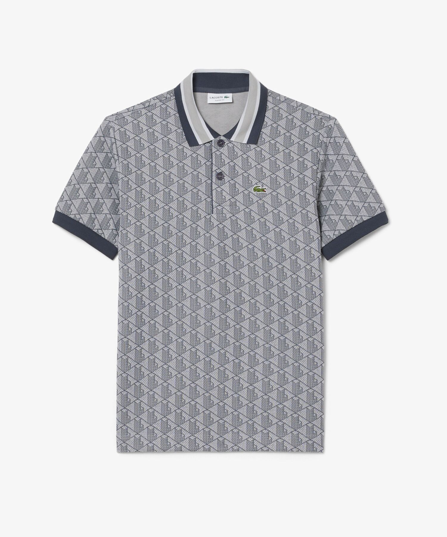 モノグラムジャカード半袖ポロシャツ 2024 モノグラムジャカード半袖