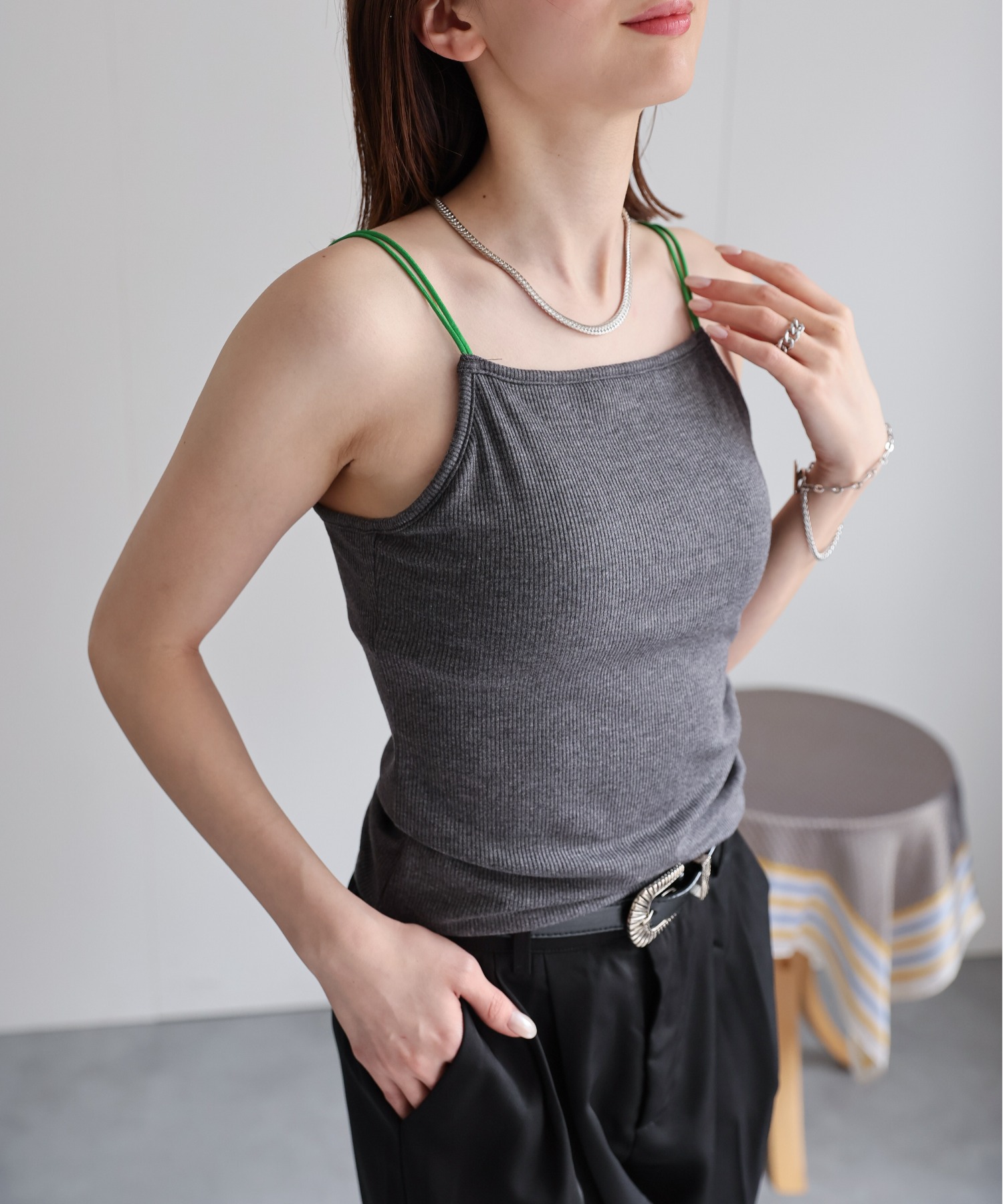 model：162㎝着用サイズ：F