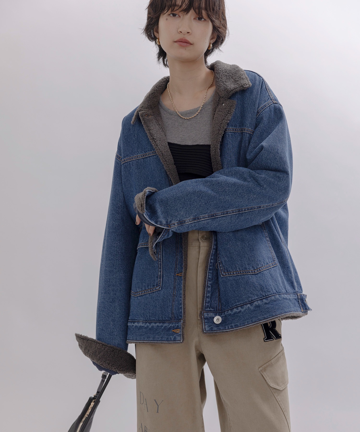 ※専用　エイミーロウ　デニム&ボア カバーオール　Eimee Law デニム&ボア カバーオール Eimee Law│Eimee Law & LHELBIE 公式