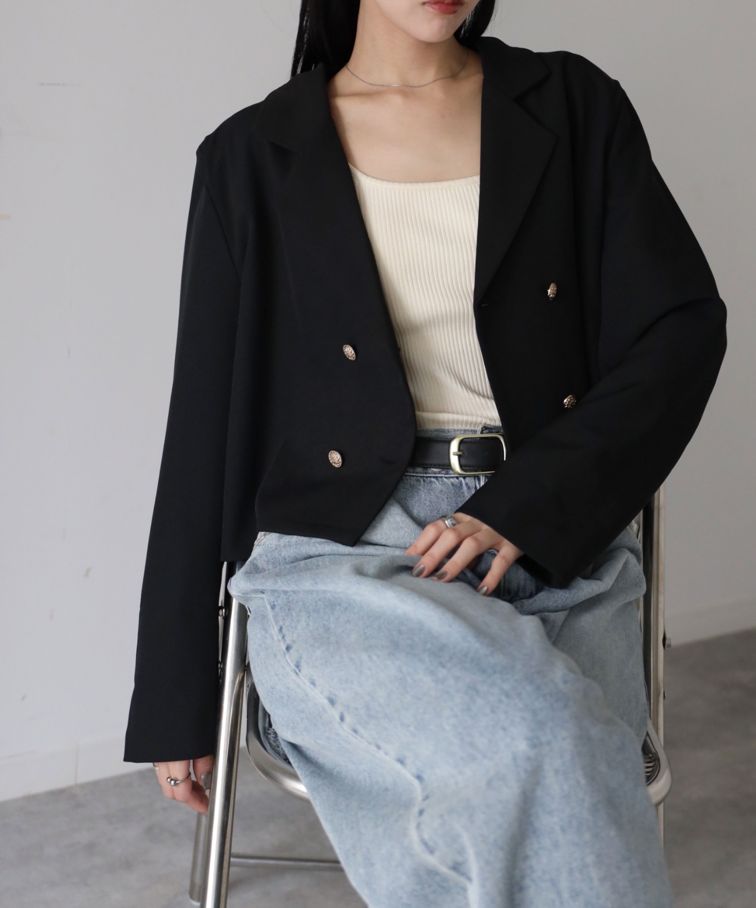 model：164cm. 着用サイズ：FREE