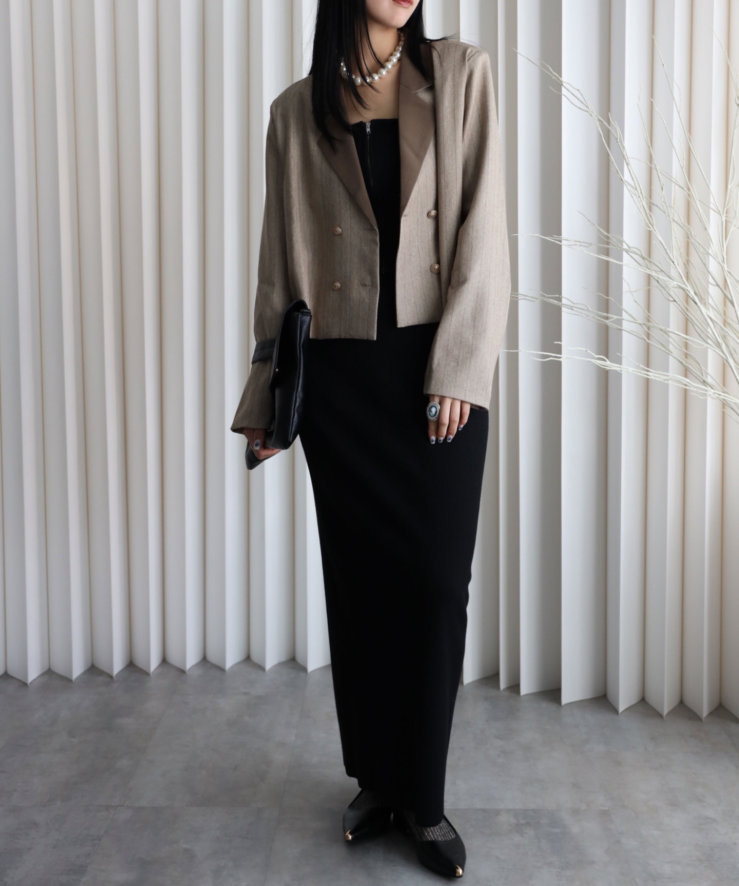 model：164cm. 着用サイズ：FREE
