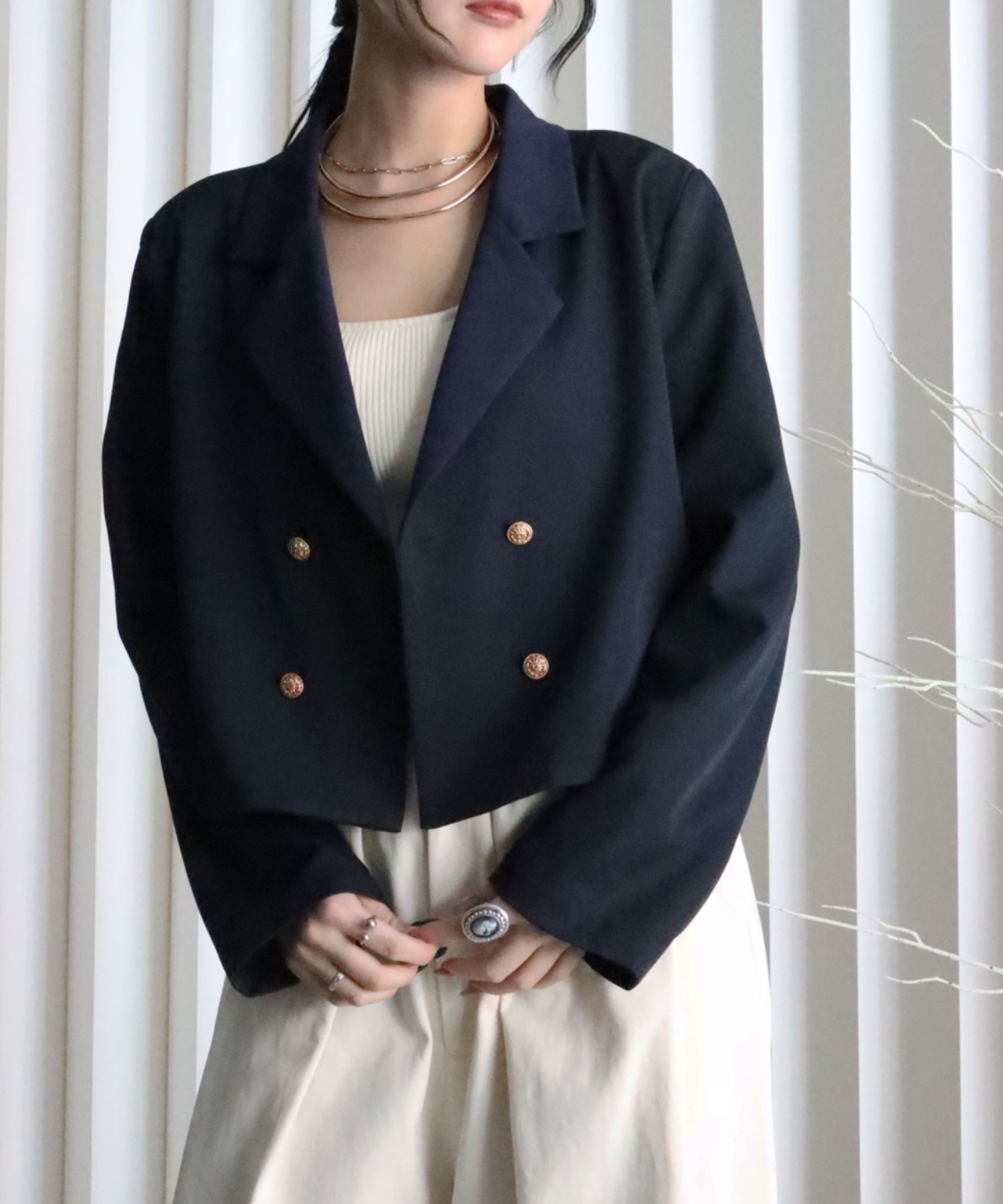 model：164cm. 着用サイズ：FREE