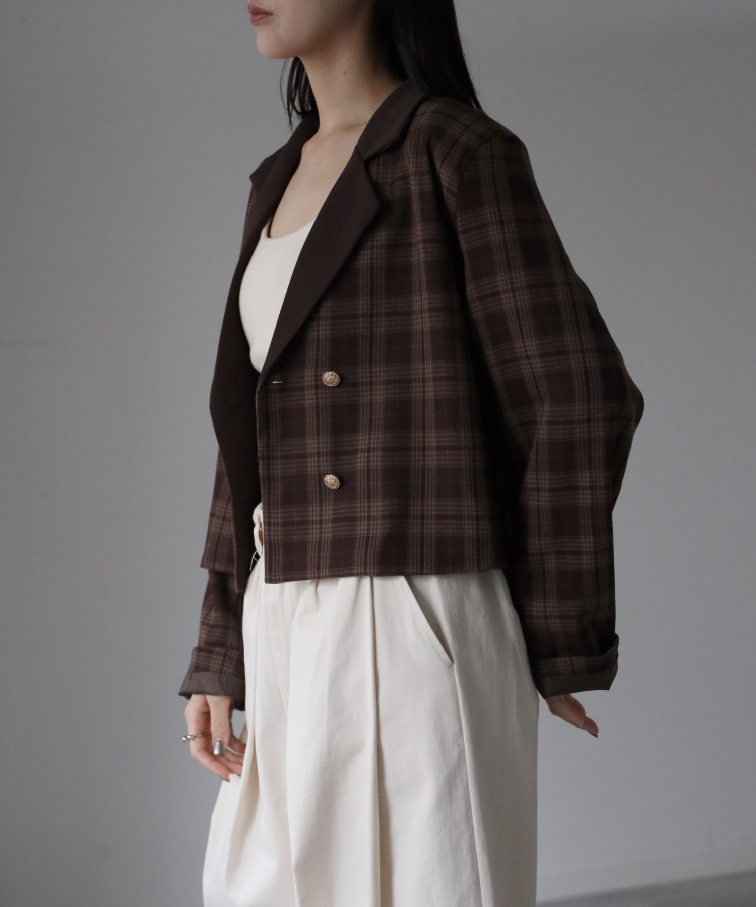 model：164cm. 着用サイズ：FREE