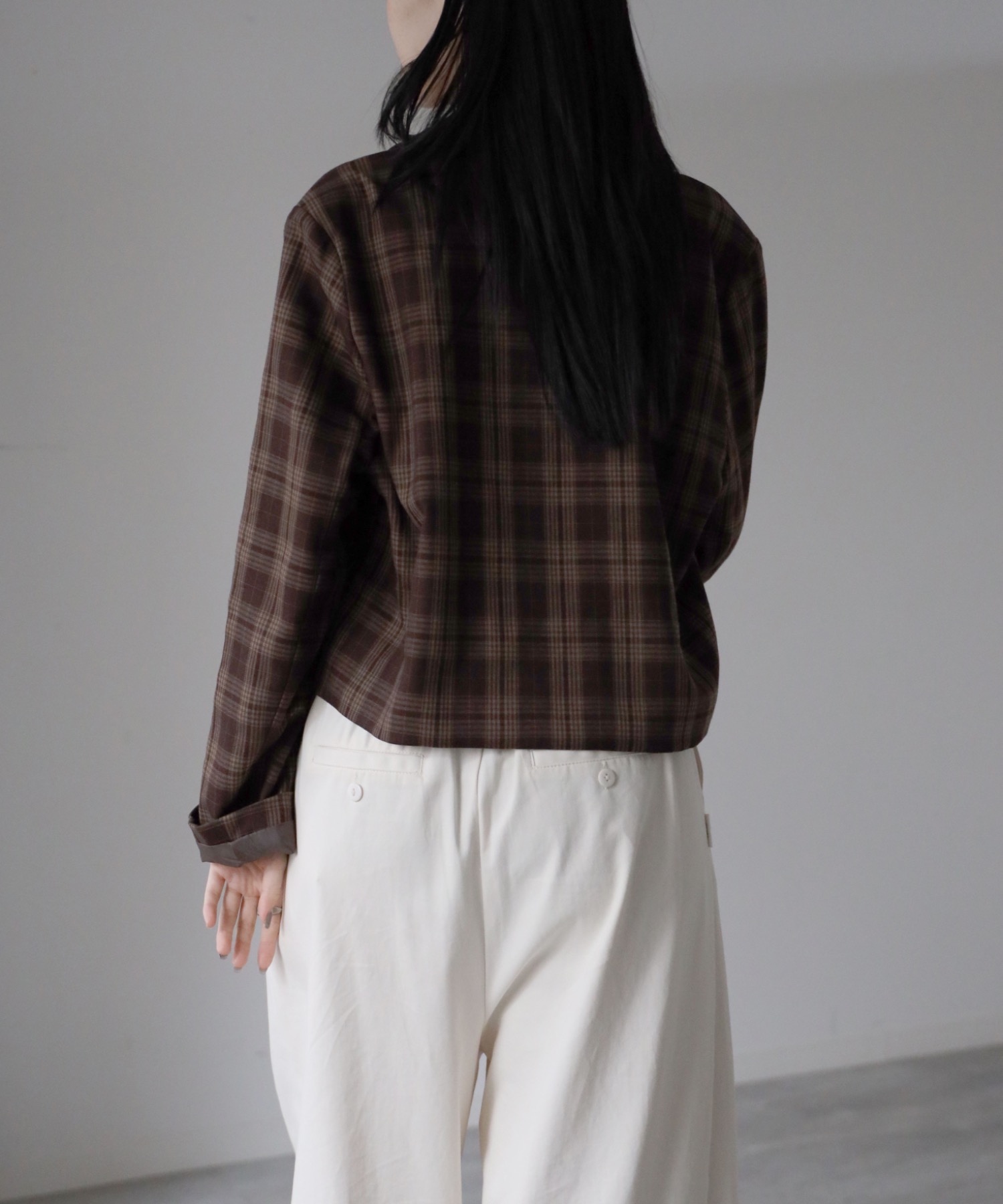 model：164cm. 着用サイズ：FREE