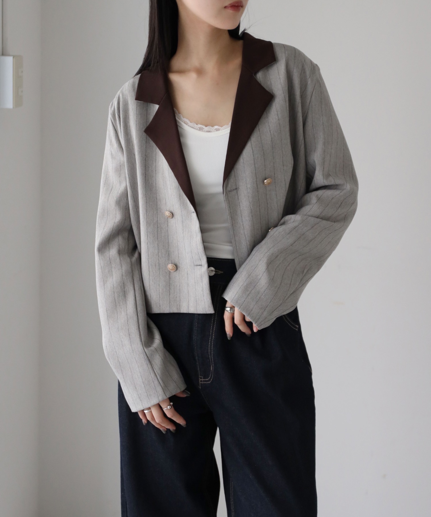 model：164cm. 着用サイズ：FREE