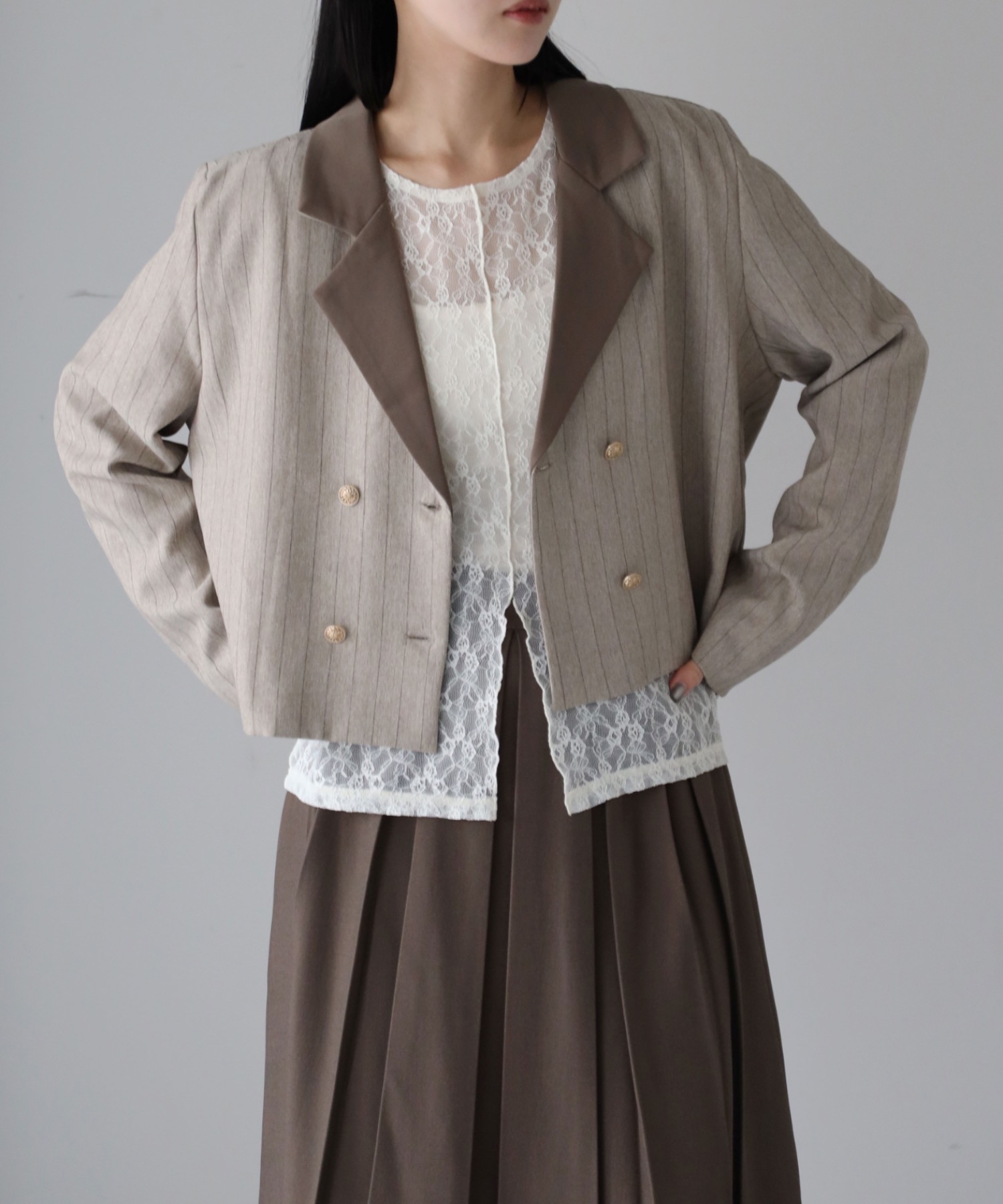 model：164cm. 着用サイズ：FREE