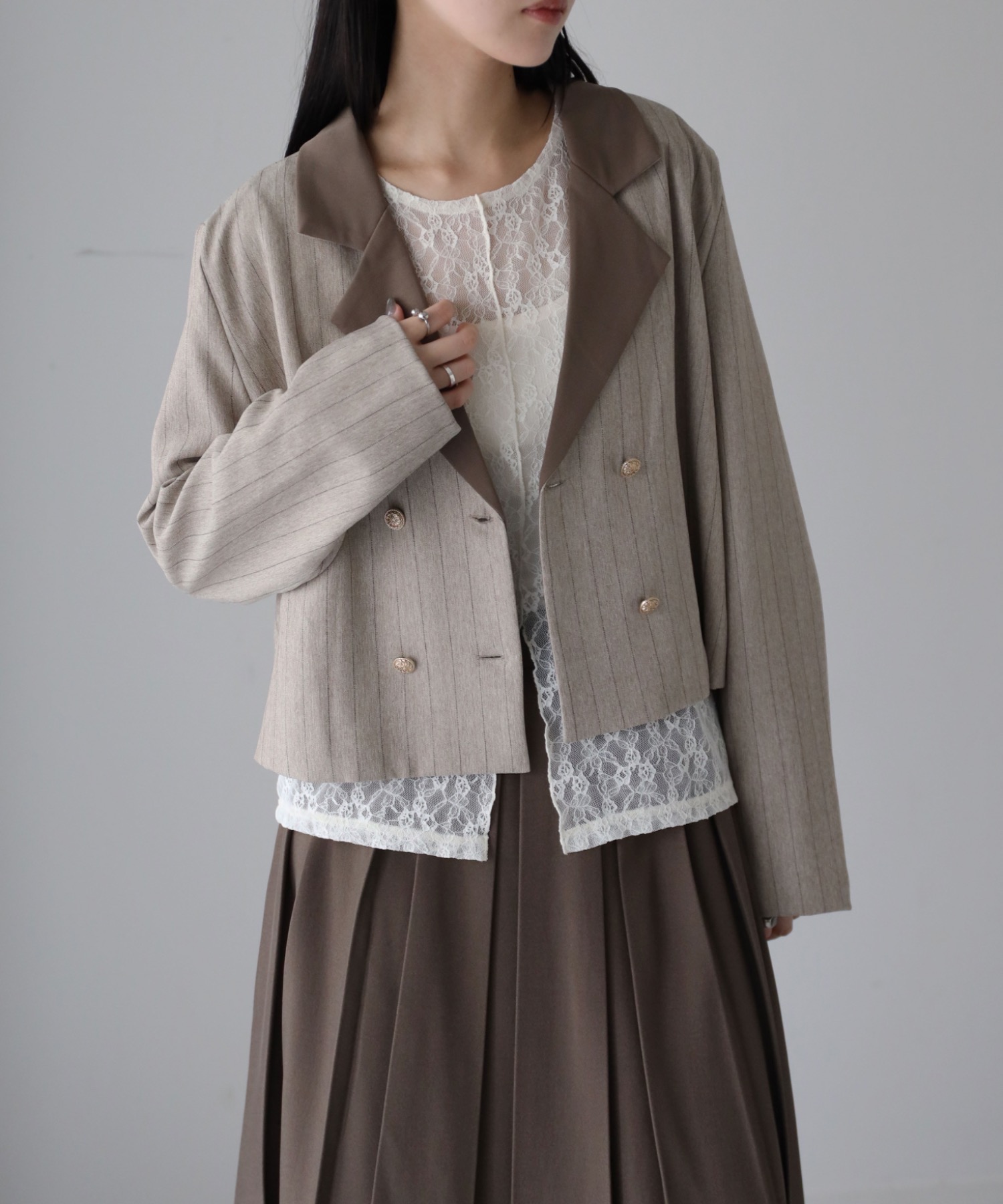 model：164cm. 着用サイズ：FREE