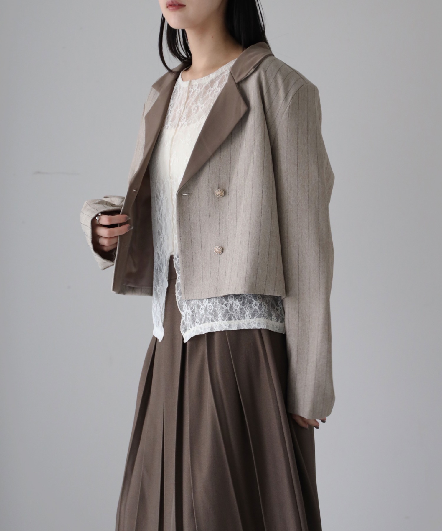 model：164cm. 着用サイズ：FREE