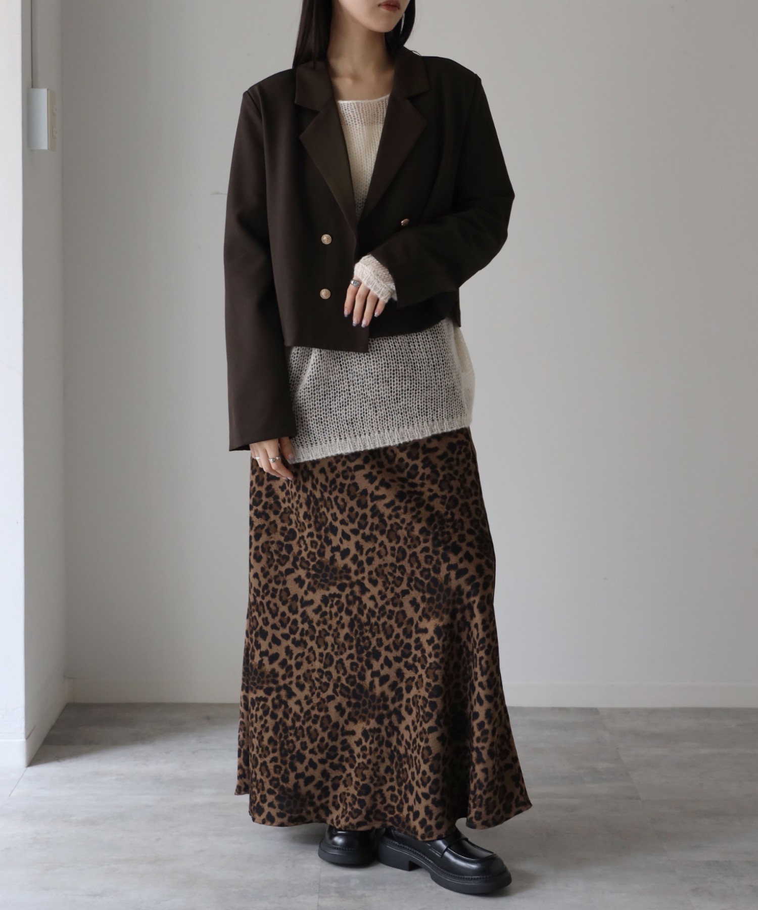 model：164cm. 着用サイズ：FREE