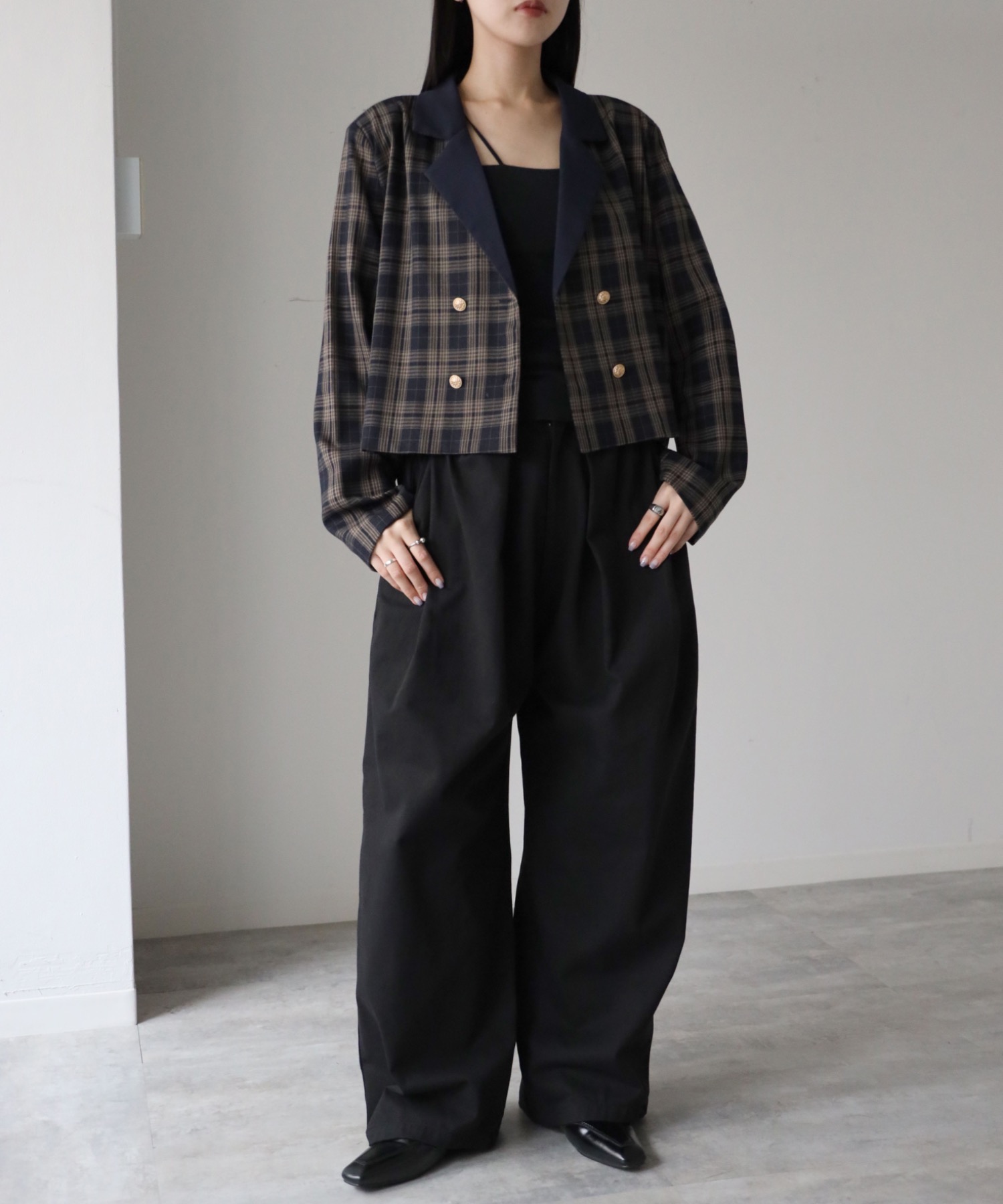 model：164cm. 着用サイズ：FREE