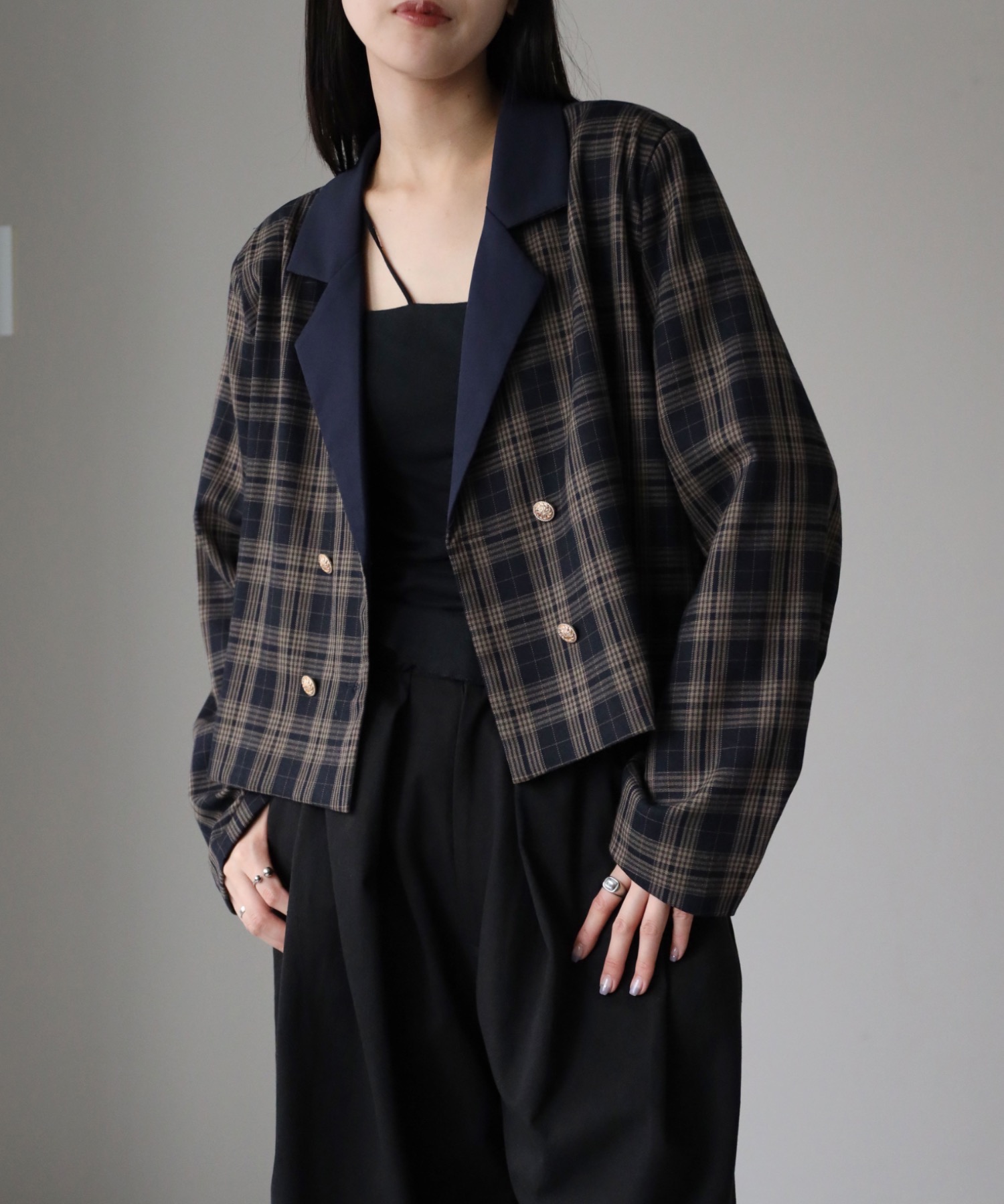 model：164cm. 着用サイズ：FREE