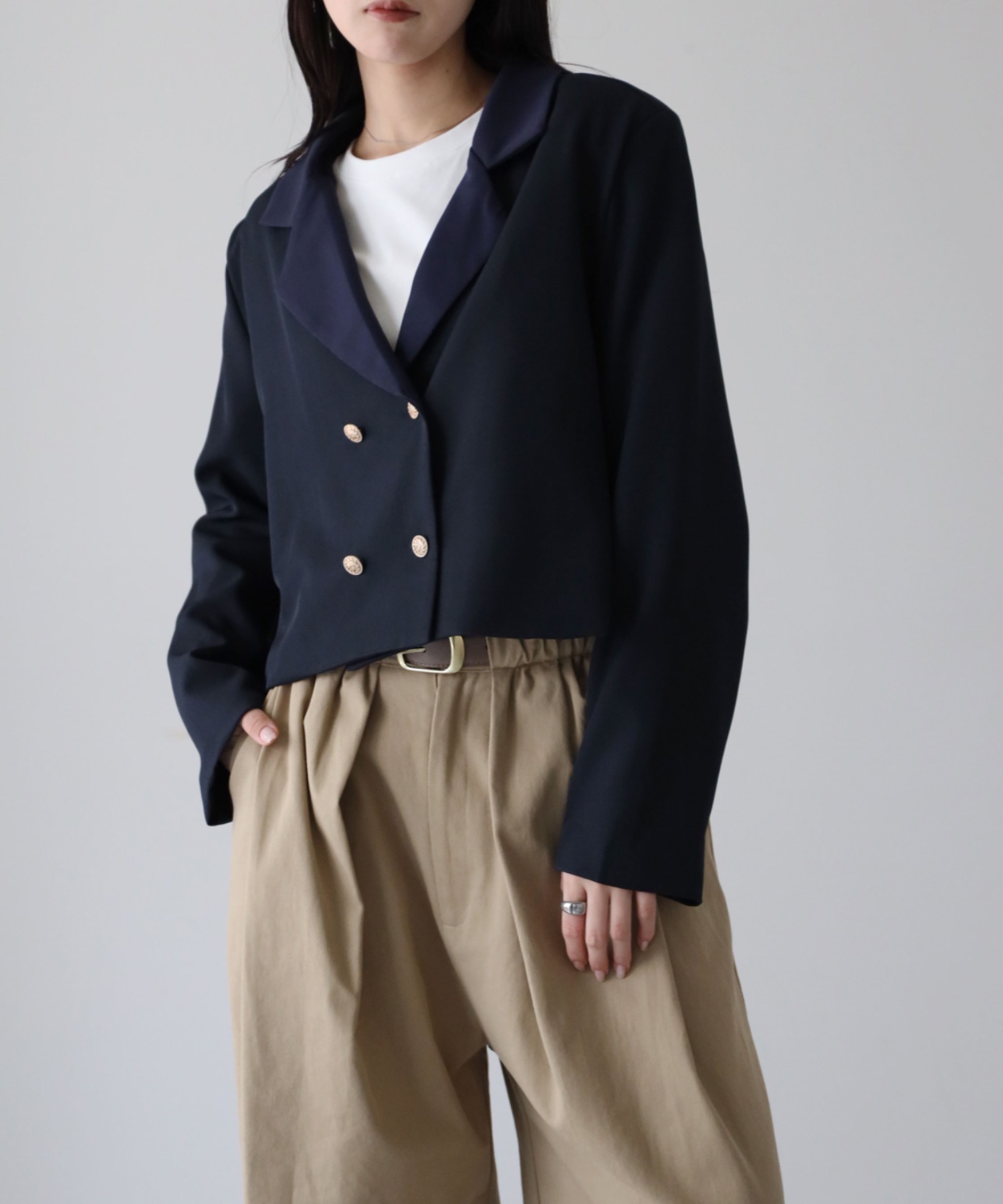 model：164cm. 着用サイズ：FREE