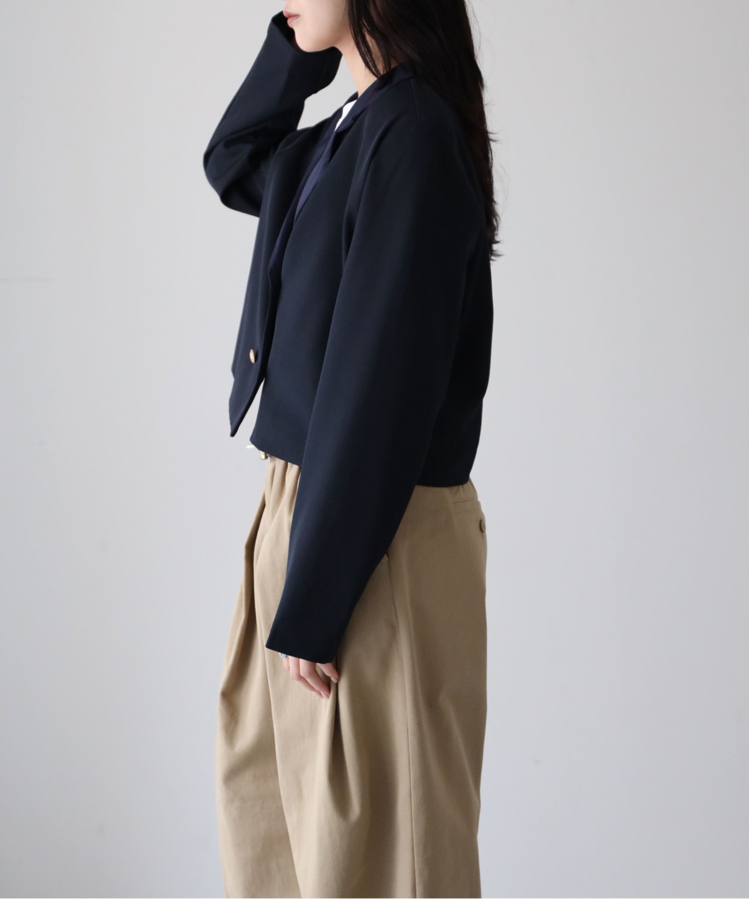 model：164cm. 着用サイズ：FREE