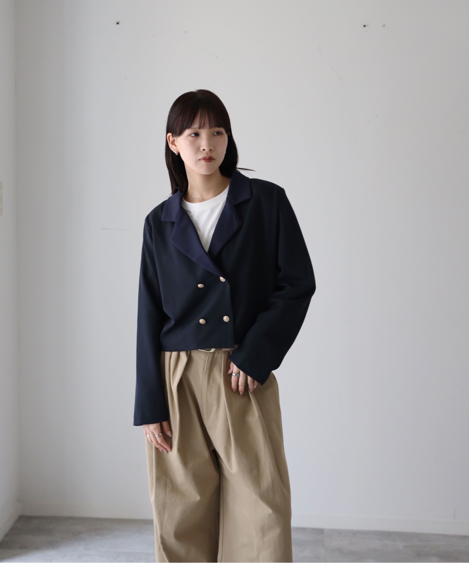 model：164cm. 着用サイズ：FREE