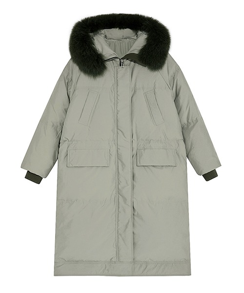 Fano Studios】Fox fur hooded long dawn FD20Y019-ファッション通販