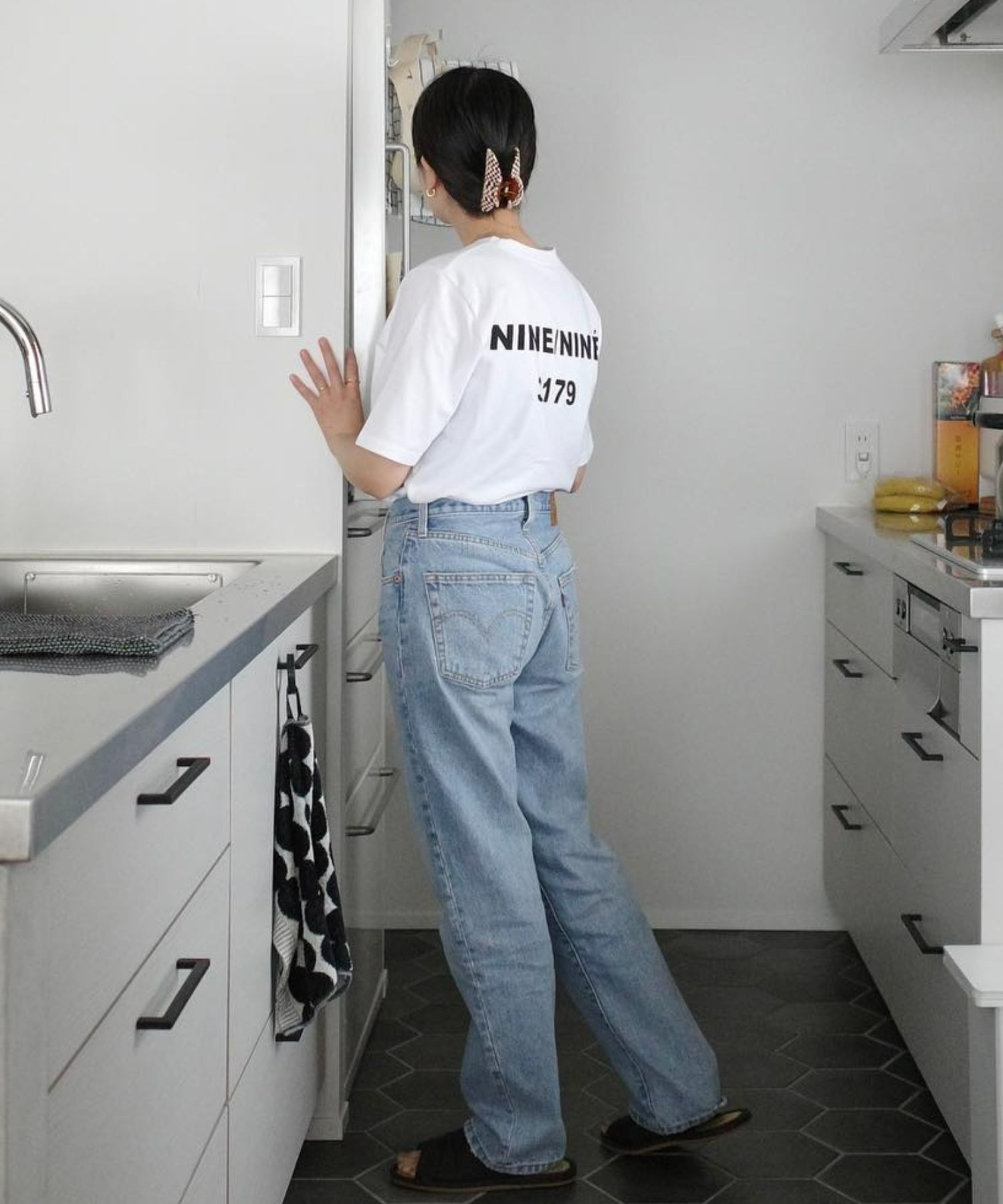 model：H158 着用サイズ：FREE