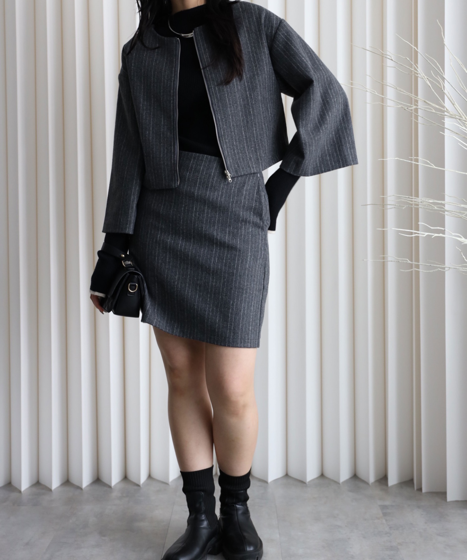 model：164cm. 着用サイズ：FREE