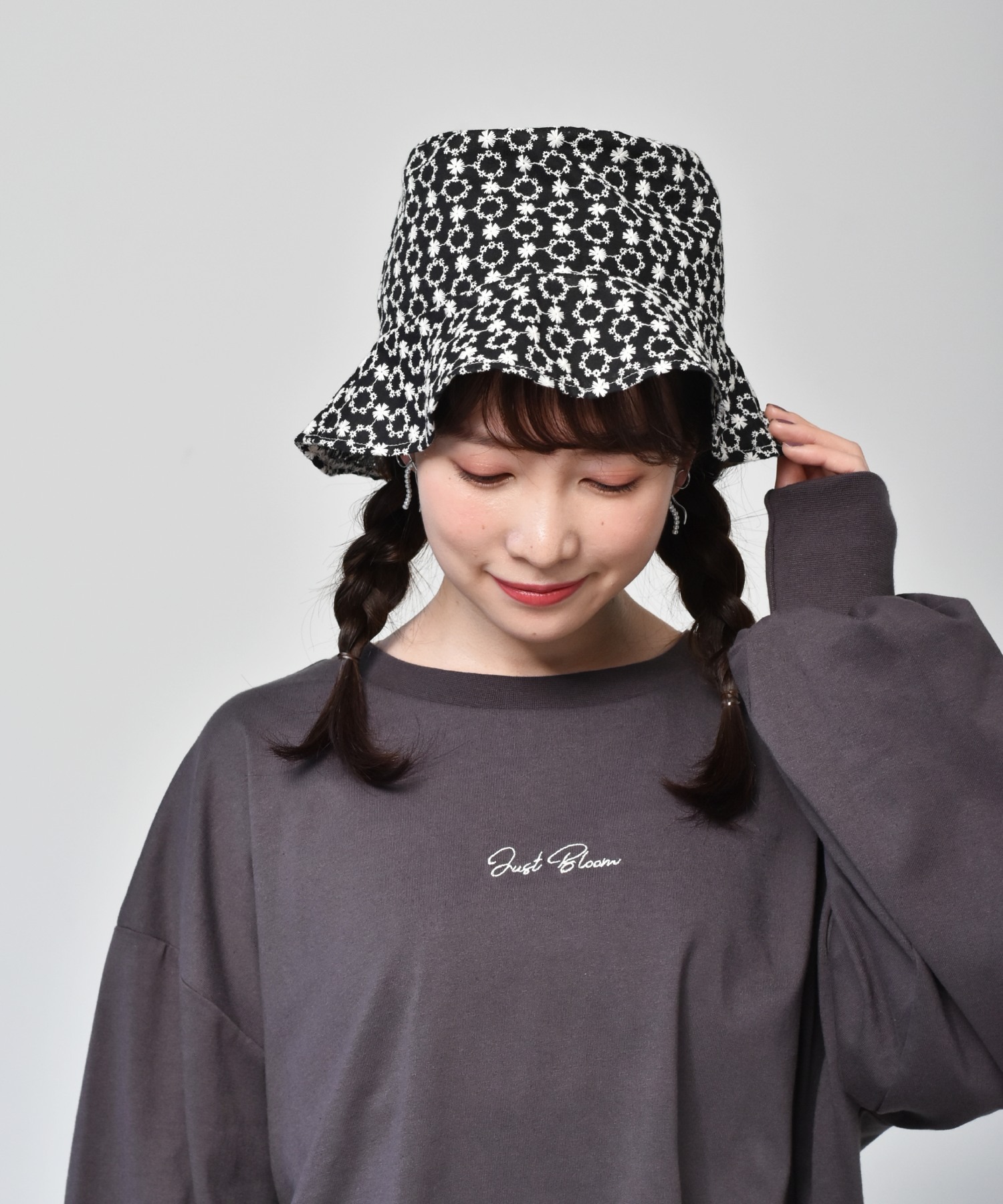 フラワーレースバケットハット Casita Retro Girl Online Store レトロガールオンラインストア