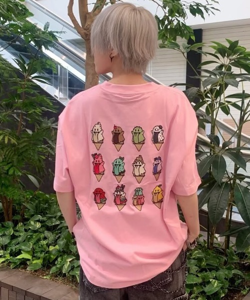 tシャツ A'GEM/9 × .kom 「GRAF＆WU/グラフアンドユー」アイスゴーストTシャツ レディース メンズ A'GEM/9 × .kom 『GRAF&WU/グラフアンドユー』アイスゴーストT