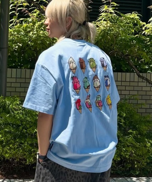 tシャツ A'GEM/9 × .kom 「GRAF＆WU/グラフアンドユー」アイスゴーストTシャツ レディース メンズ A'GEM/9 × .kom 『GRAF&WU/グラフアンドユー』アイスゴーストT