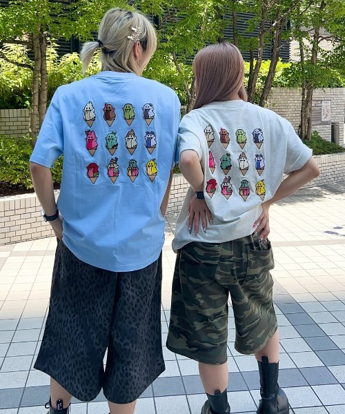 【 】icecream back print graphic Tシャツ 関送込 楽天市場】ラブトキシック(Lovetoxic)【LTXC】【GOODPRICE】【綿
