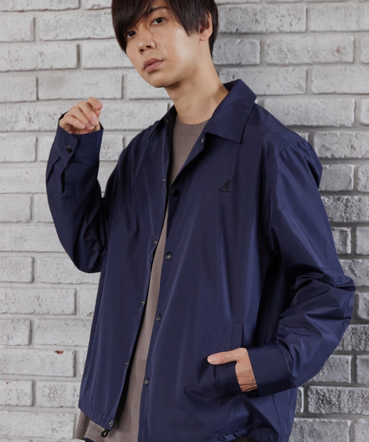 ▽WEB限定 MONO-MART×KANGOL 別注 オーバーサイズ コーチジャケット