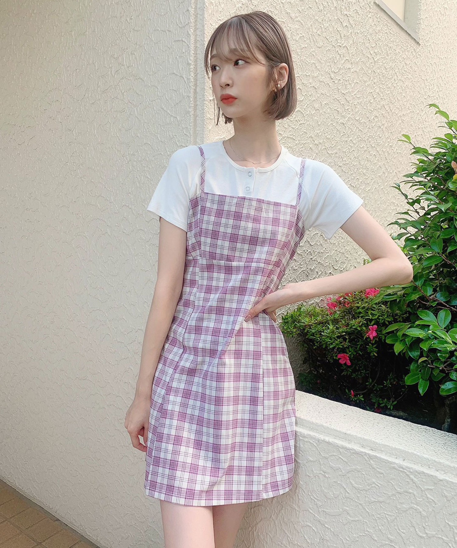 Voyage Titty Co チェックキャミワンピース Voyage Titty Co Titty Co Online Store ティティーアンドコーオンラインストア