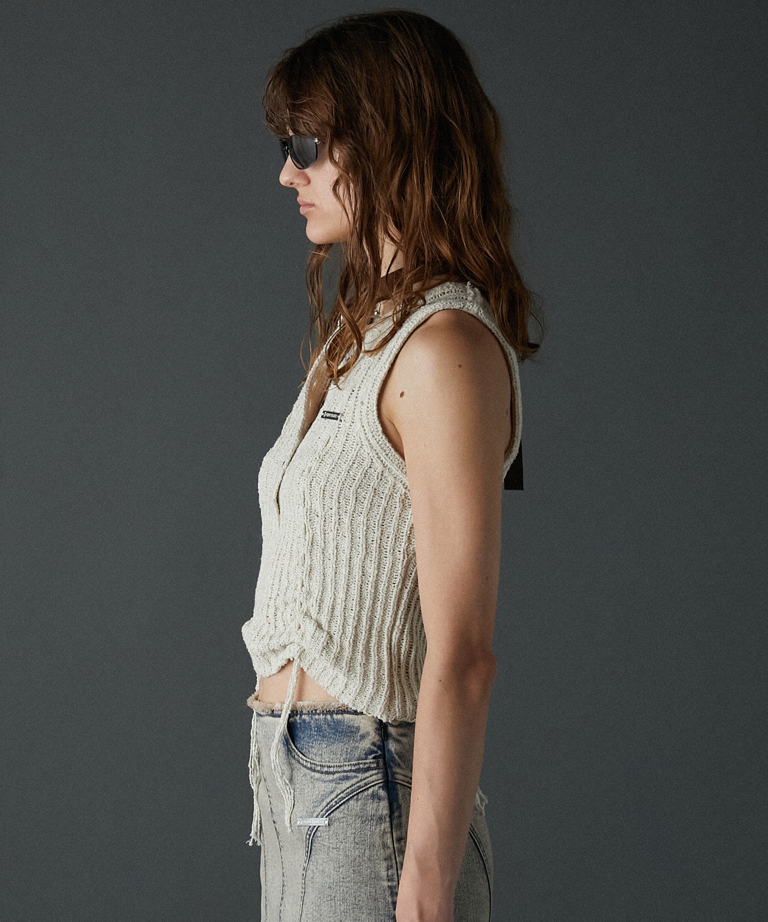 プランクプロジェクト Henley Boucle Knit Tank PRANK PROJECT