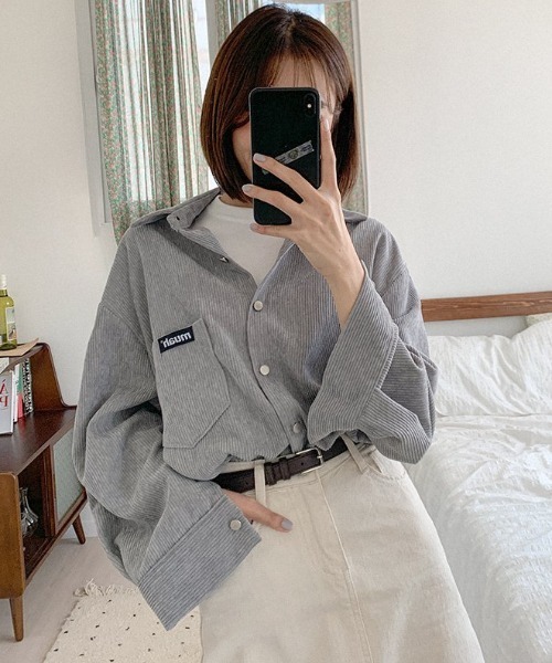 A'GEM/9 × .kom『muah muah/ムーアムーア』 CORDUROY OVER FIT