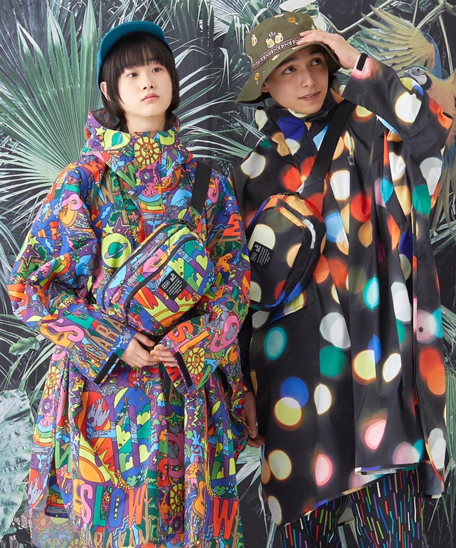 新作グッ KiUKiU キウ KiU × gsc 総柄 STANDARD RAIN PONCHO