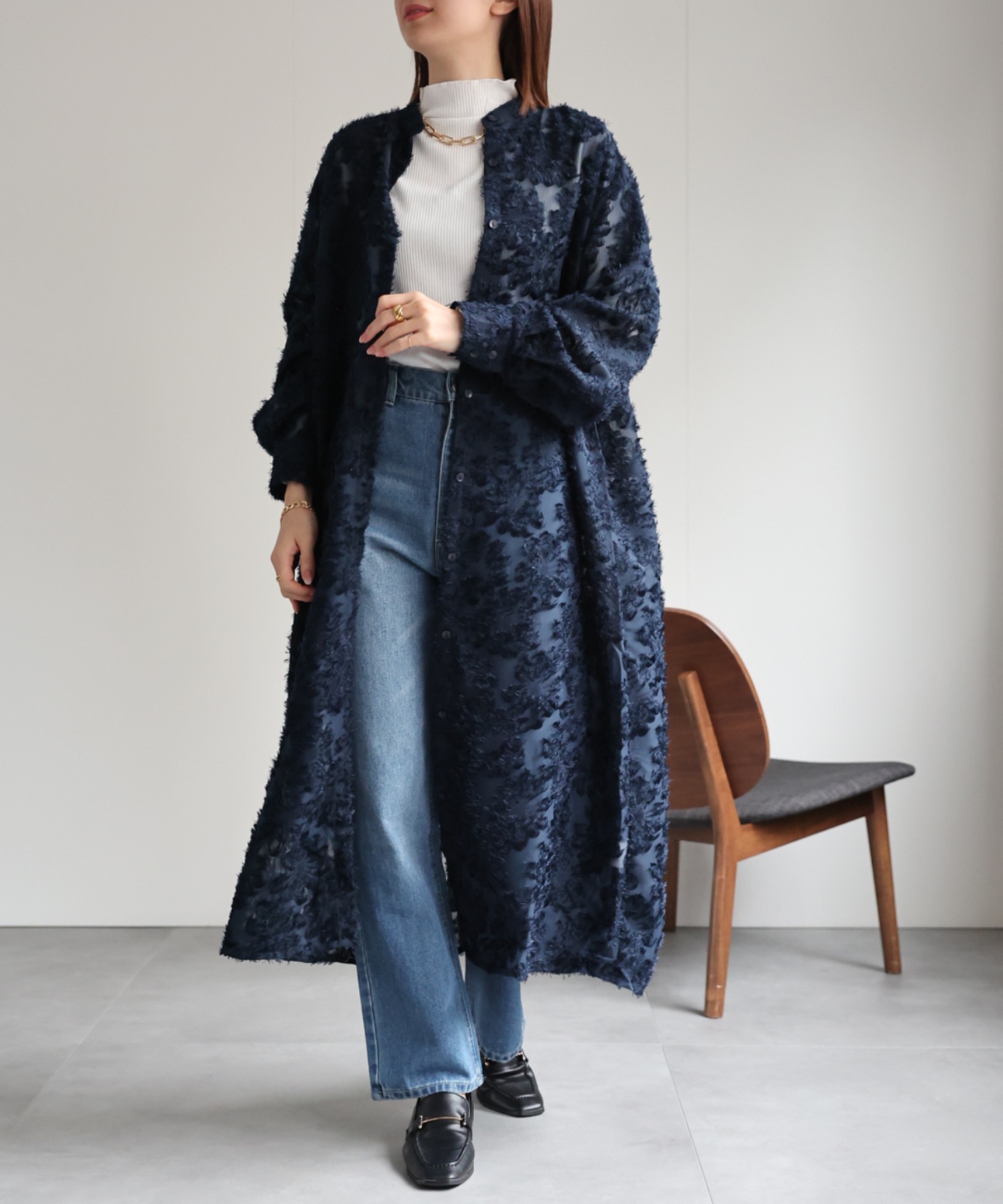 model：162cm 着用サイズ：F