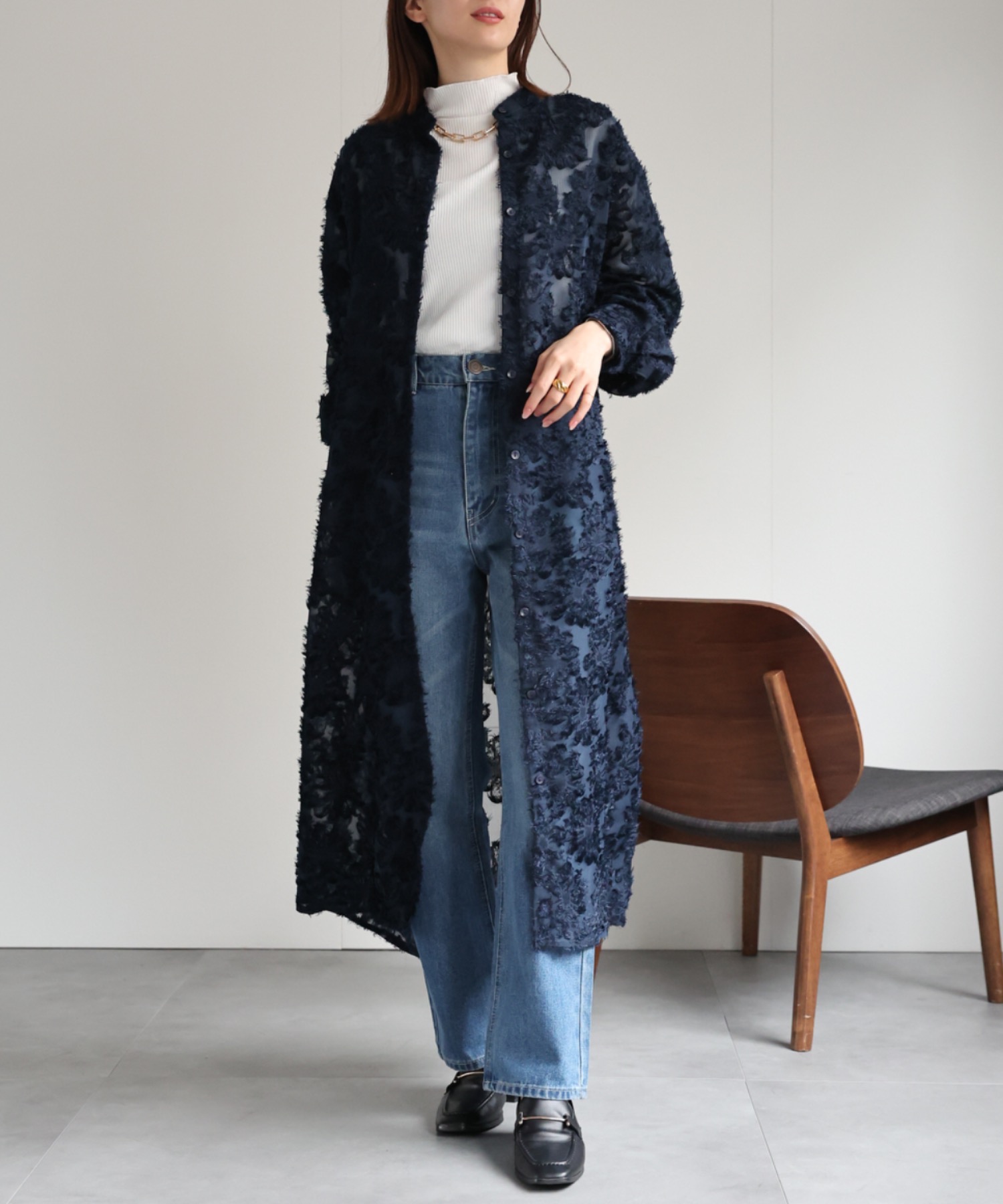 model：162cm 着用サイズ：F