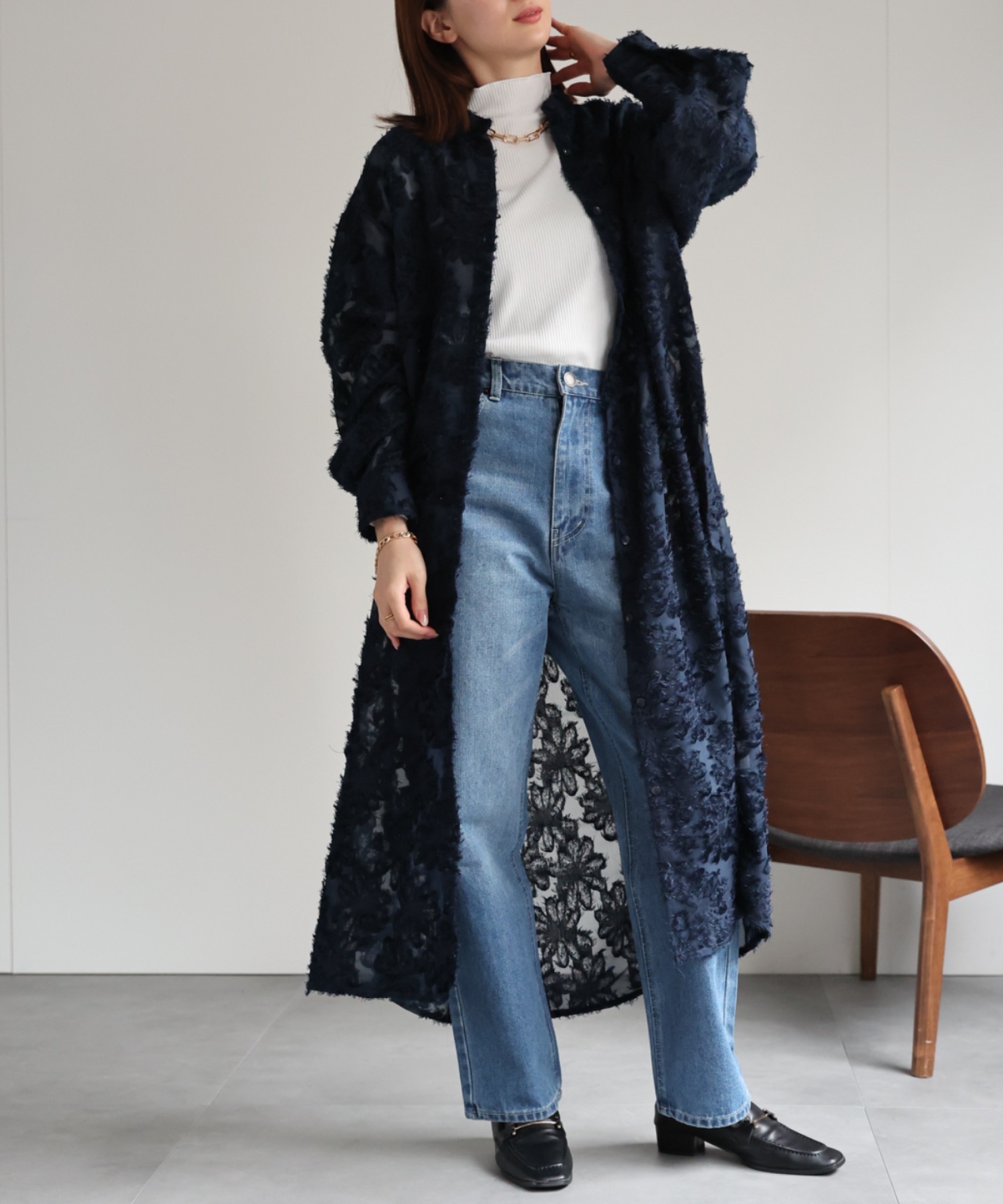 model：162cm 着用サイズ：F