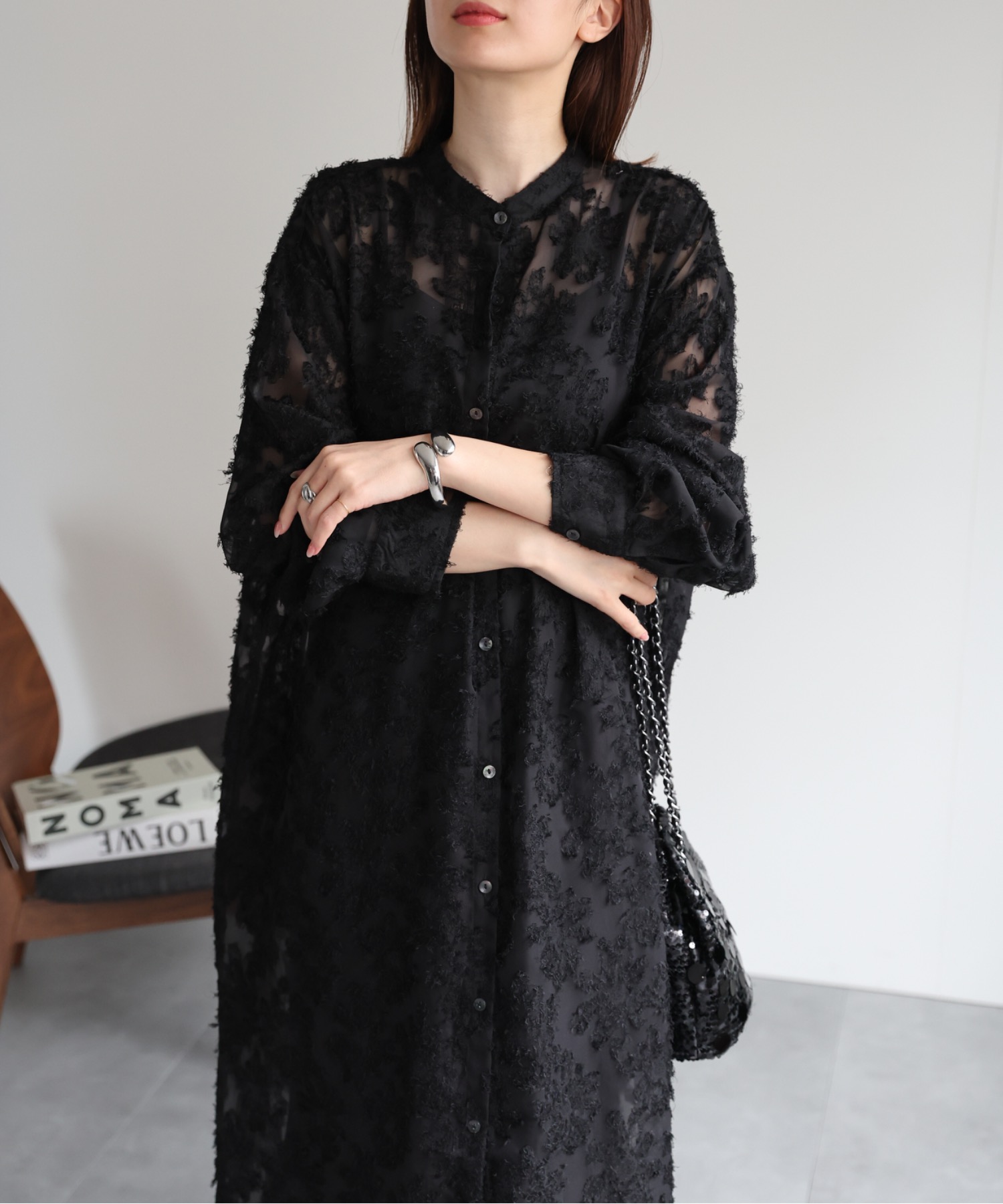 model：162cm 着用サイズ：F