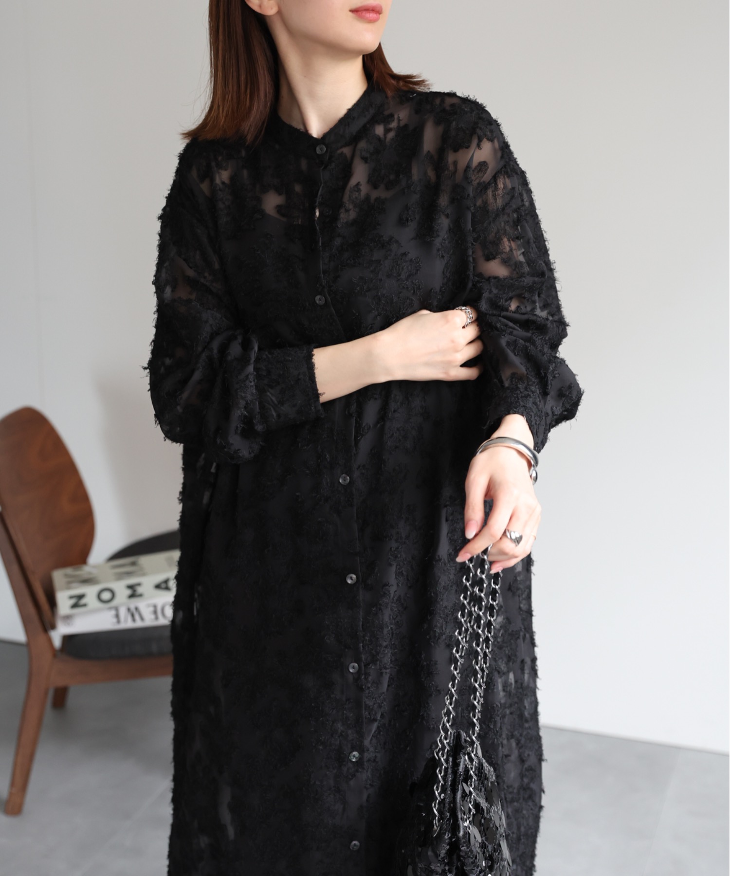 model：162cm 着用サイズ：F