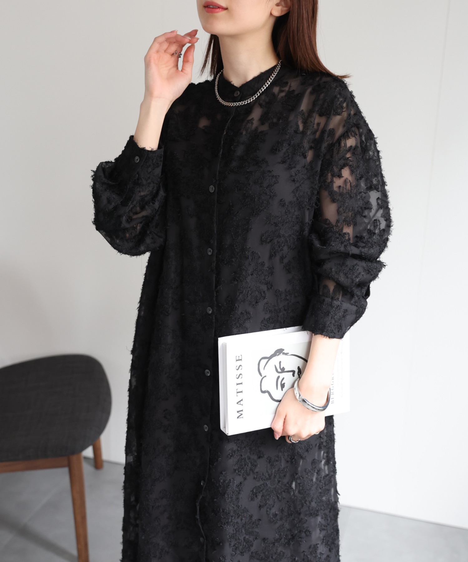 model：162cm 着用サイズ：F