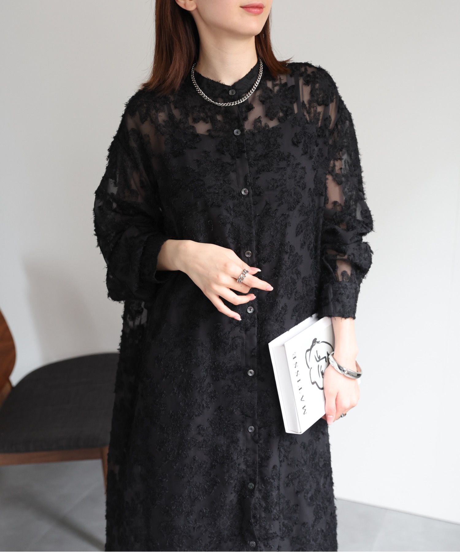 model：162cm 着用サイズ：F
