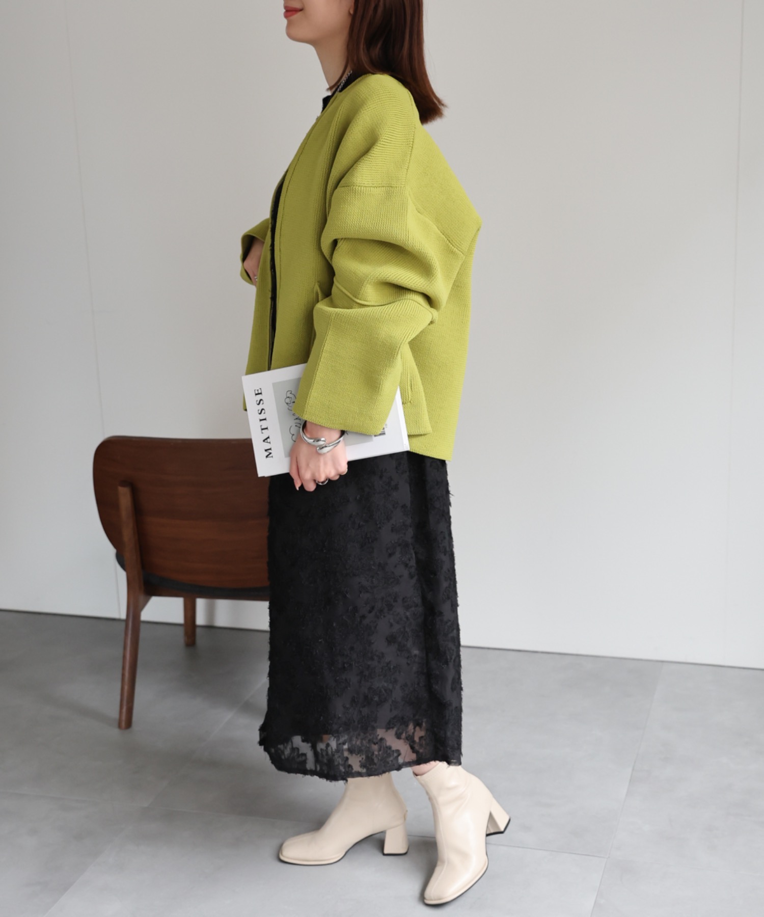 model：162cm 着用サイズ：F