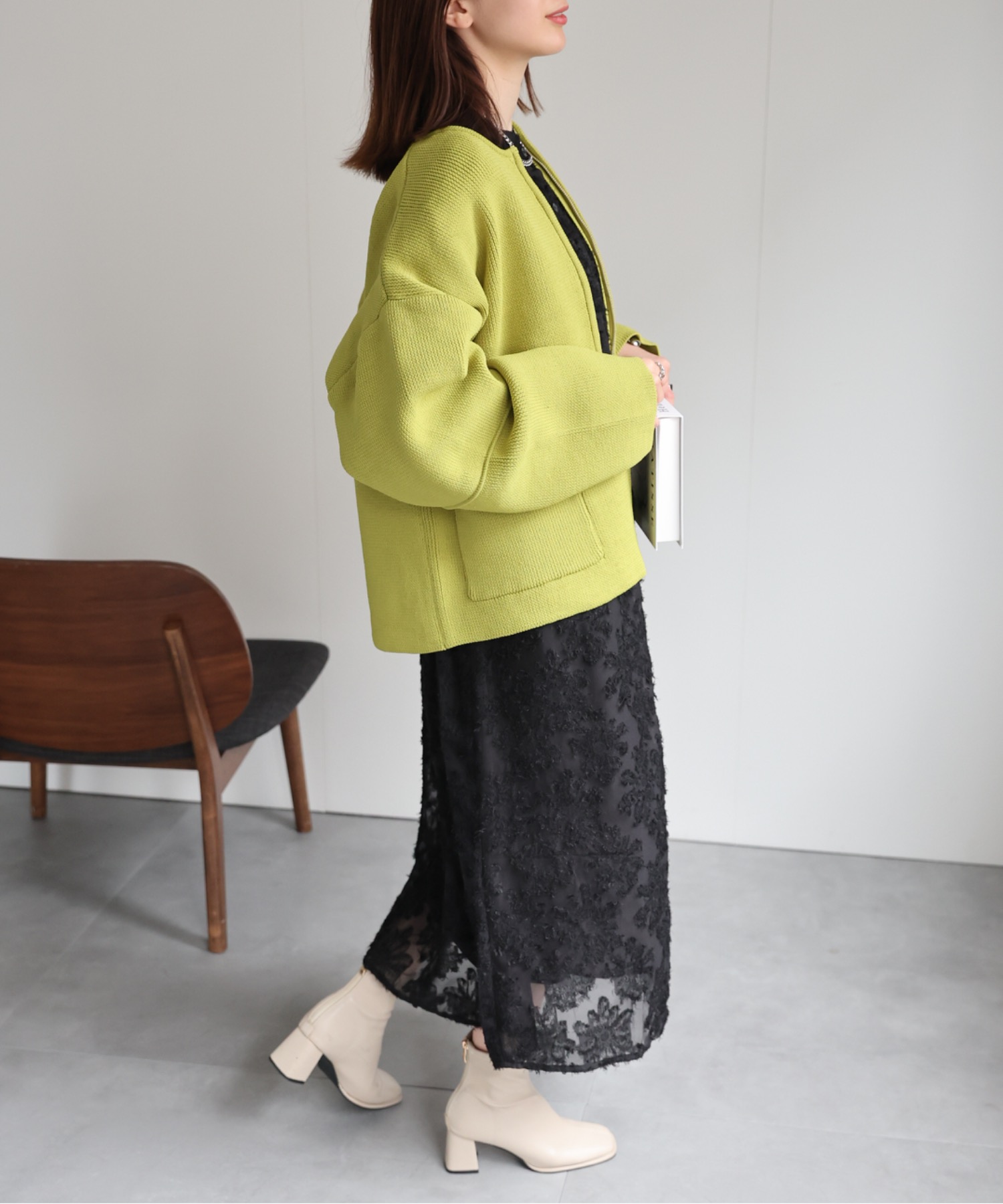model：162cm 着用サイズ：F
