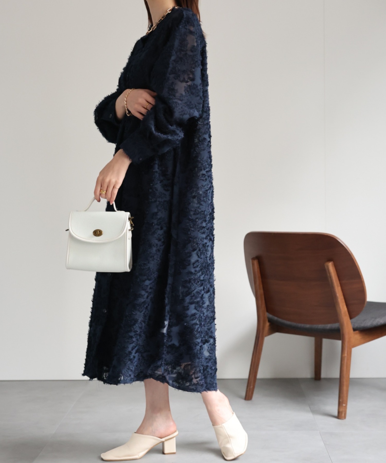 model：162cm 着用サイズ：F