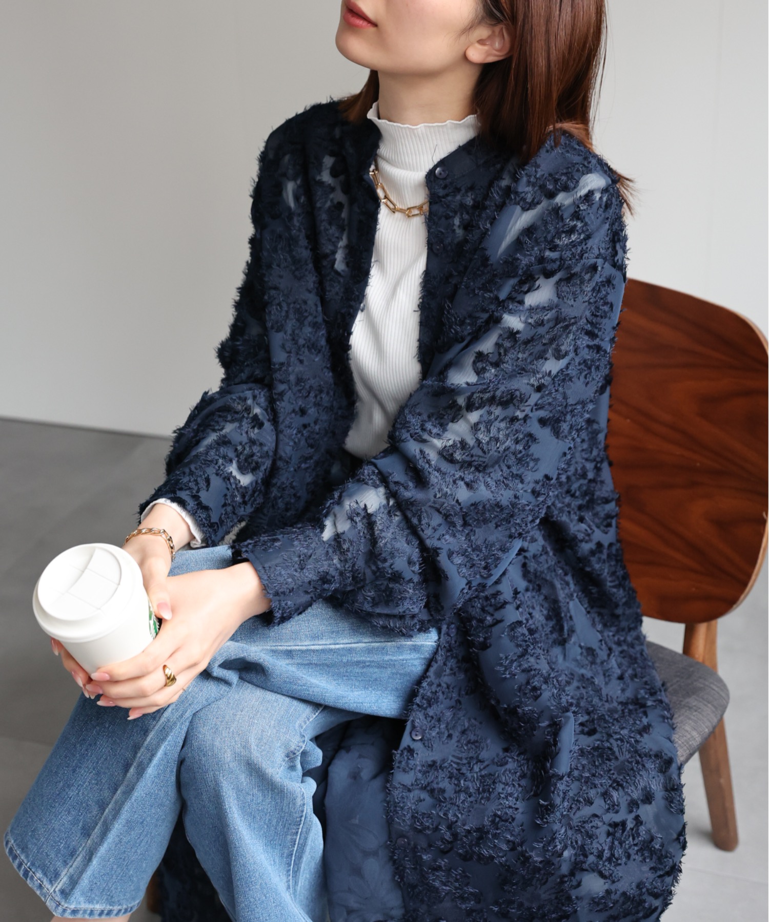 model：162cm 着用サイズ：F
