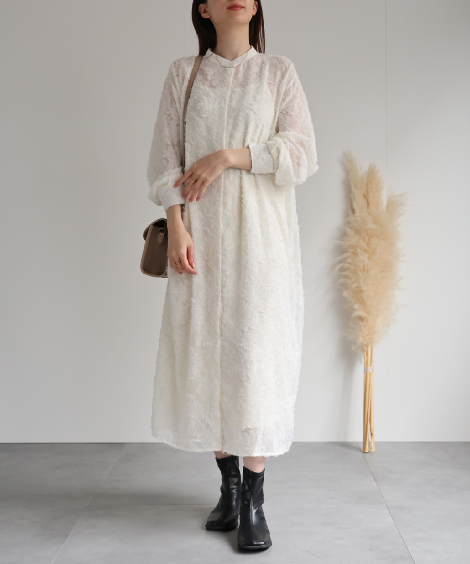 model：162cm 着用サイズ：F