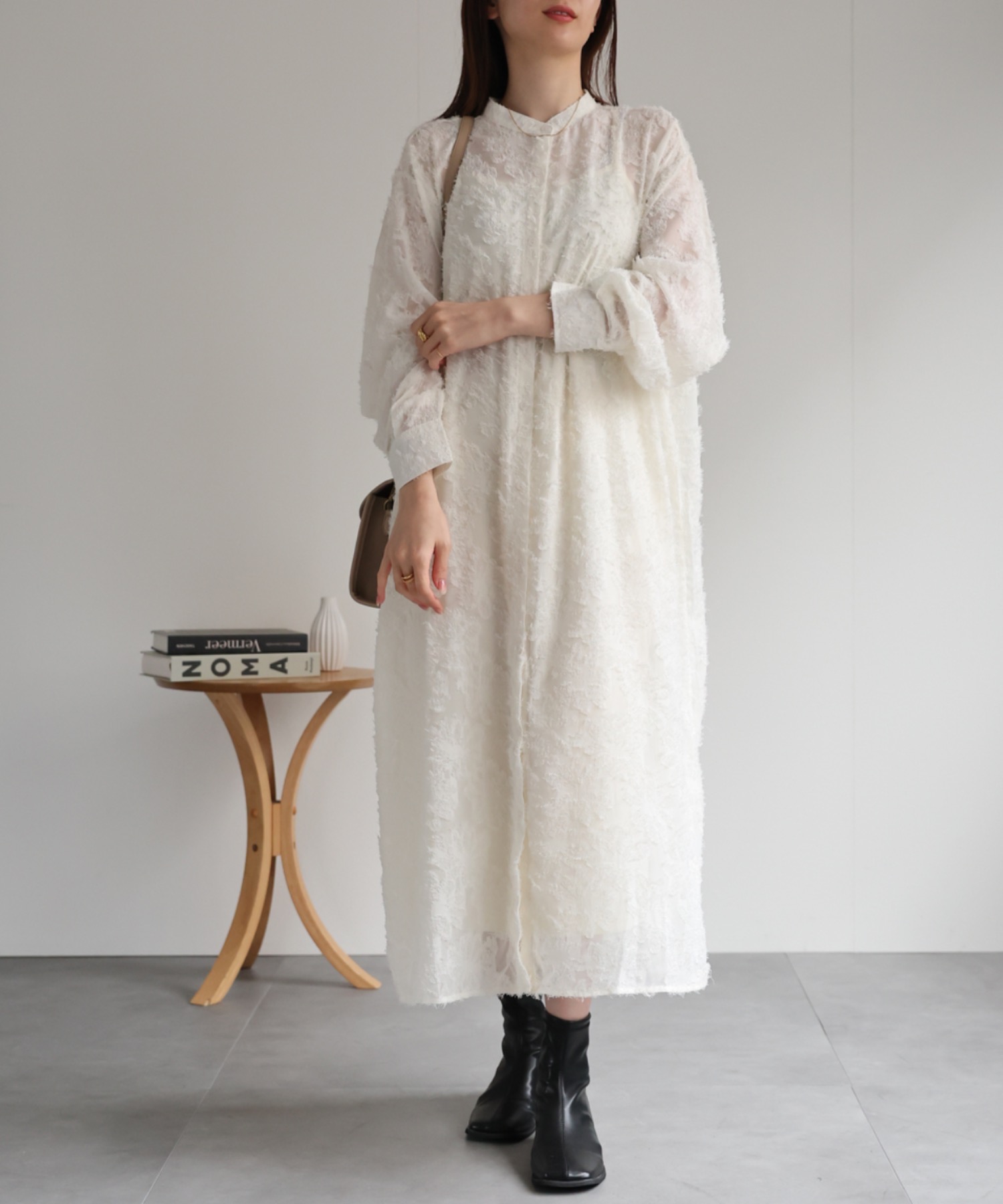 model：162cm 着用サイズ：F