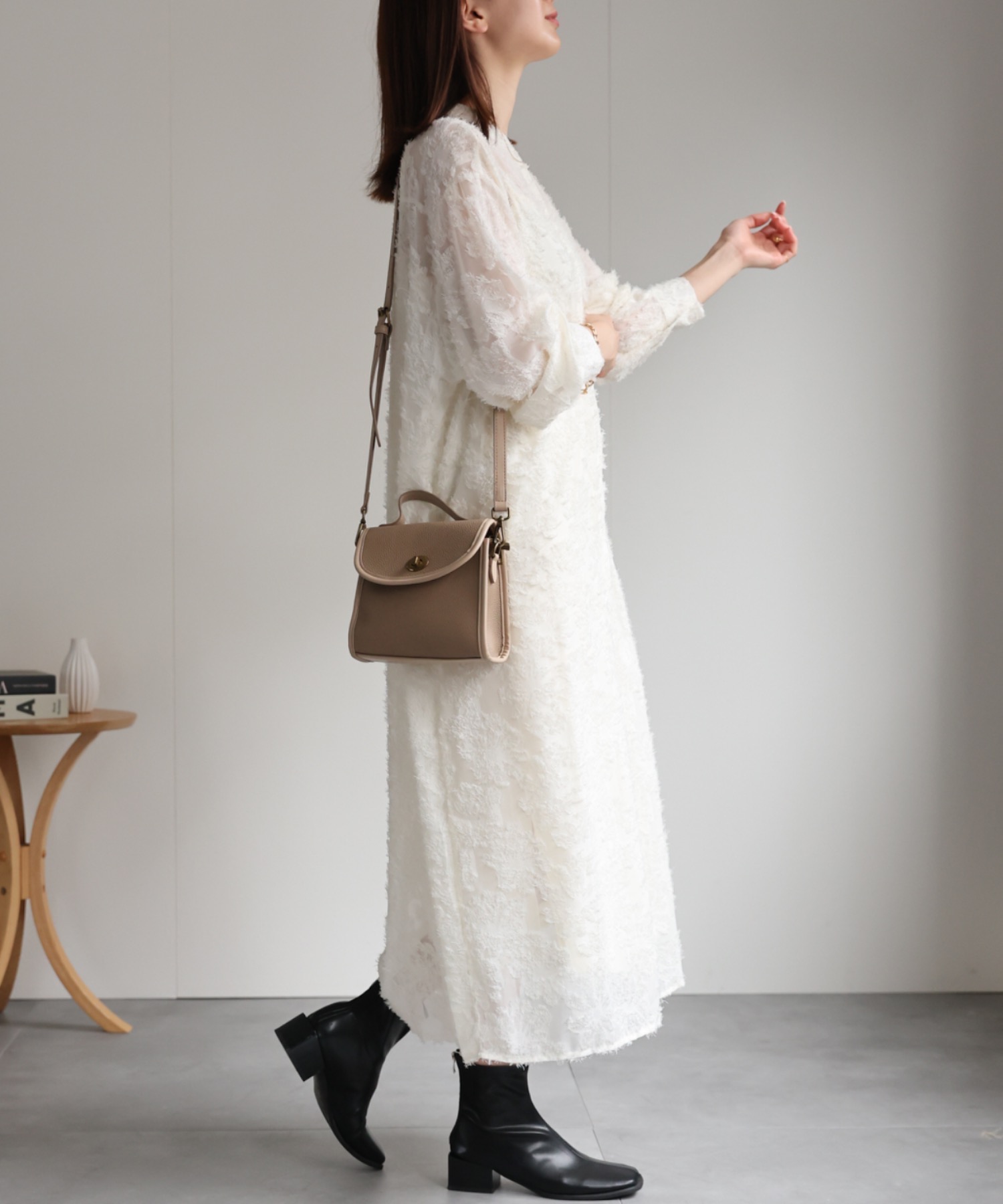 model：162cm 着用サイズ：F
