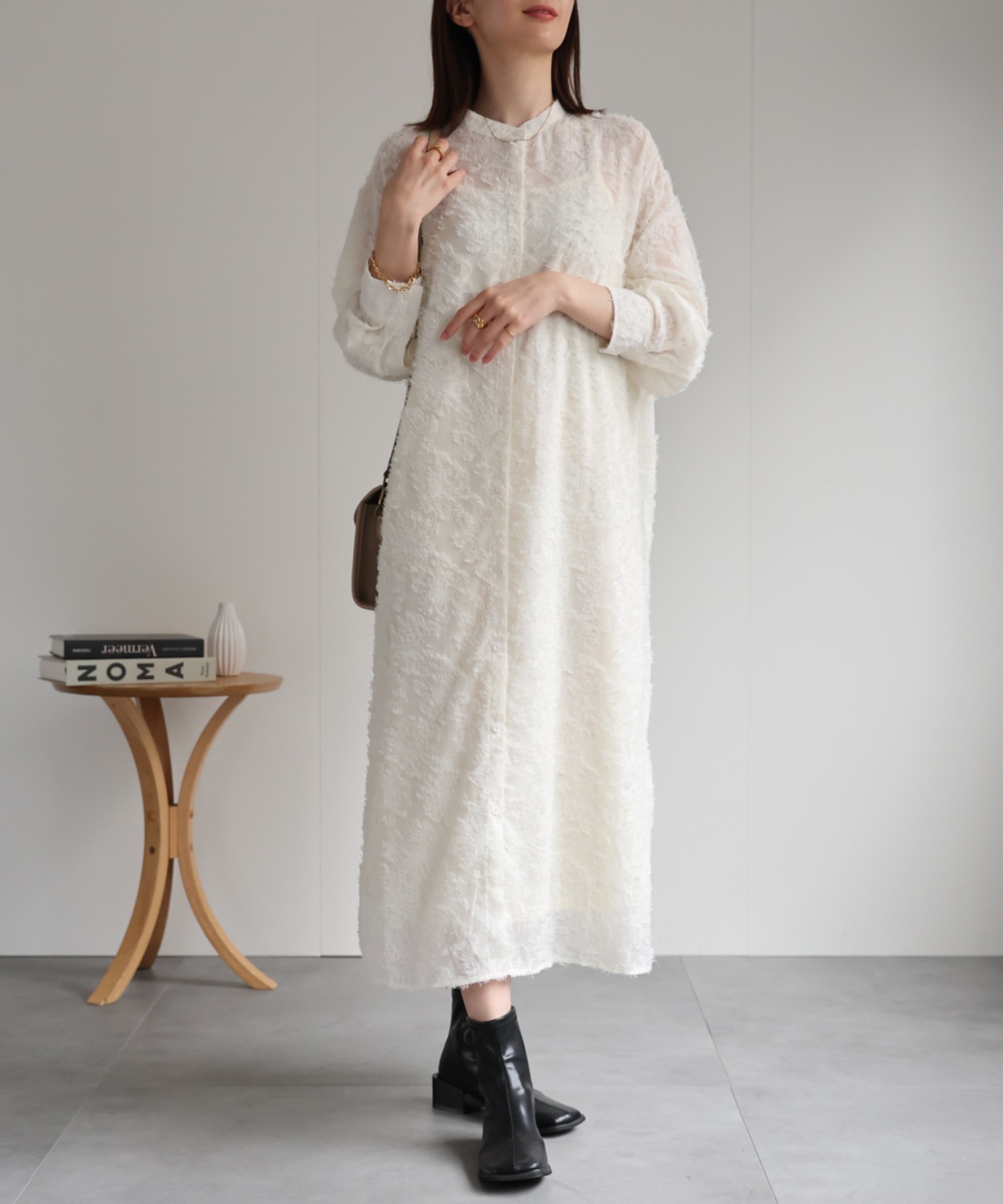 model：162cm 着用サイズ：F