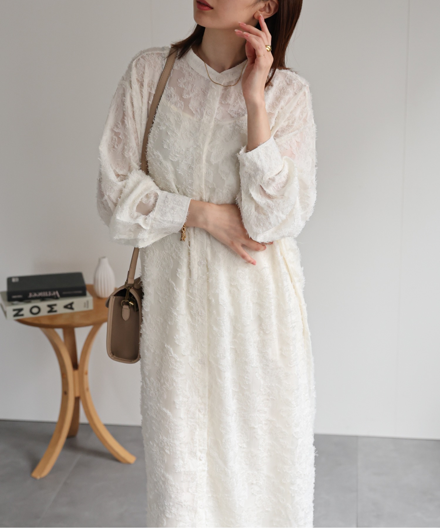 model：162cm 着用サイズ：F