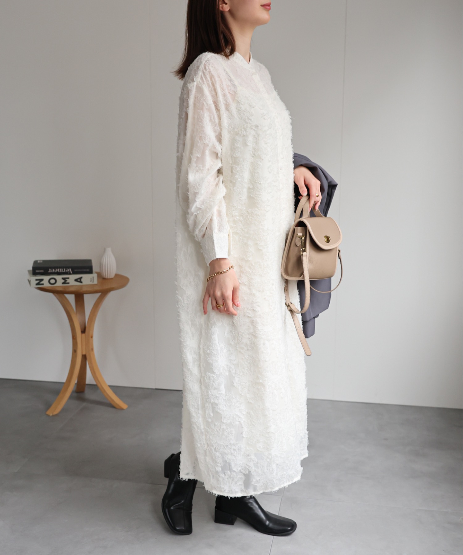 model：162cm 着用サイズ：F